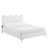 Current Performance Velvet Twin Platform Bed