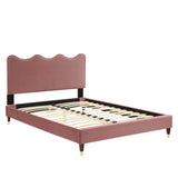 Current Performance Velvet Twin Platform Bed