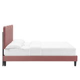 Current Performance Velvet Twin Platform Bed