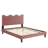 Current Performance Velvet Twin Platform Bed