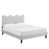 Current Performance Velvet Twin Platform Bed