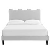 Current Performance Velvet Twin Platform Bed