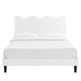 Current Performance Velvet Twin Platform Bed