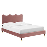 Current Performance Velvet Full Platform Bed