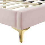 Current Performance Velvet Queen Platform Bed