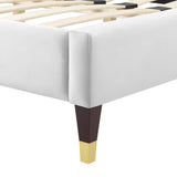 Gwyneth Tufted Performance Velvet Queen Platform Bed