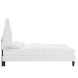 Gwyneth Tufted Performance Velvet Queen Platform Bed