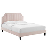 Sienna Performance Velvet Twin Platform Bed