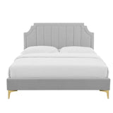 Sienna Performance Velvet Full Platform Bed