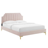 Sienna Performance Velvet Full Platform Bed