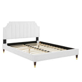 Sienna Performance Velvet Full Platform Bed