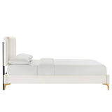 Zahra Channel Tufted Performance Velvet Full Platform Bed