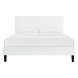 Roxanne Performance Velvet Twin Platform Bed