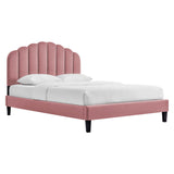 Daisy Performance Velvet Twin Platform Bed