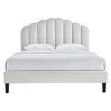 Daisy Performance Velvet Twin Platform Bed