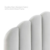 Daisy Performance Velvet Twin Platform Bed