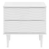 Wavelet 2-Drawer Nightstand