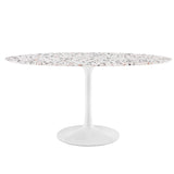 Lippa 60" Oval Terrazzo Dining Table