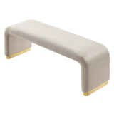 Koda Performance Velvet Waterfall Long Bench