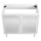 Calla 36" Perforated Metal Bathroom Vanity Cabinet (Sink Basin Not Included)