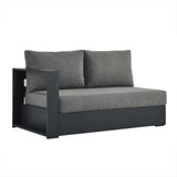 Tahoe Outdoor Patio Powder-Coated Aluminum Modular Left-Facing Loveseat