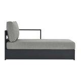 Tahoe Outdoor Patio Powder-Coated Aluminum Modular Right-Facing Chaise Lounge