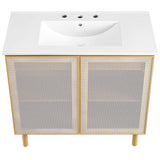 Calla 36" Perforated Metal Bathroom Vanity