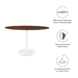 Lippa 48" Oval Wood Grain Dining Table