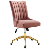 Empower Channel Tufted Performance Velvet Office Chair