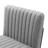 Indulge Channel Tufted Fabric Bar Stool