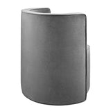 Della Performance Velvet Fabric Swivel Chair