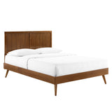 Alana Full Wood Platform Bed With Splayed Legs