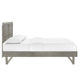 Marlee Full Wood Platform Bed With Angular Frame