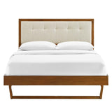 Willow Full Wood Platform Bed With Angular Frame