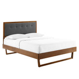 Willow Full Wood Platform Bed With Angular Frame