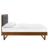 Willow Full Wood Platform Bed With Angular Frame