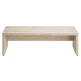 Mirella 62" Faux Travertine Long Bench