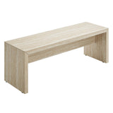 Mirella 53.5� Faux Travertine Bench