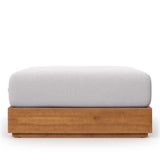 Tahoe Outdoor Patio Acacia Wood Ottoman