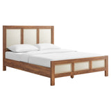 Capri Queen Wood Grain Platform Bed