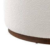 Tilden Large 38" Round Boucle Upholstered Upholstered Ottoman