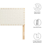 Sparta Weave Full Vegan Leather Headboard