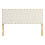 Sparta Weave Queen Vegan Leather Headboard