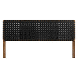 Sparta Weave King Vegan Leather Headboard