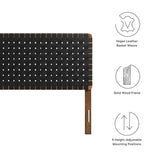 Sparta Weave King Vegan Leather Headboard