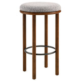 Fable Boucle Fabric Bar Stools - Set of 2