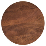 Valeo Round Wood and Metal Side Table