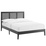 Sirocco Rattan and Wood Full Platform Bed