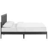 Sirocco Rattan and Wood Queen Platform Bed