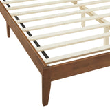 Sirocco Rattan and Wood Queen Platform Bed